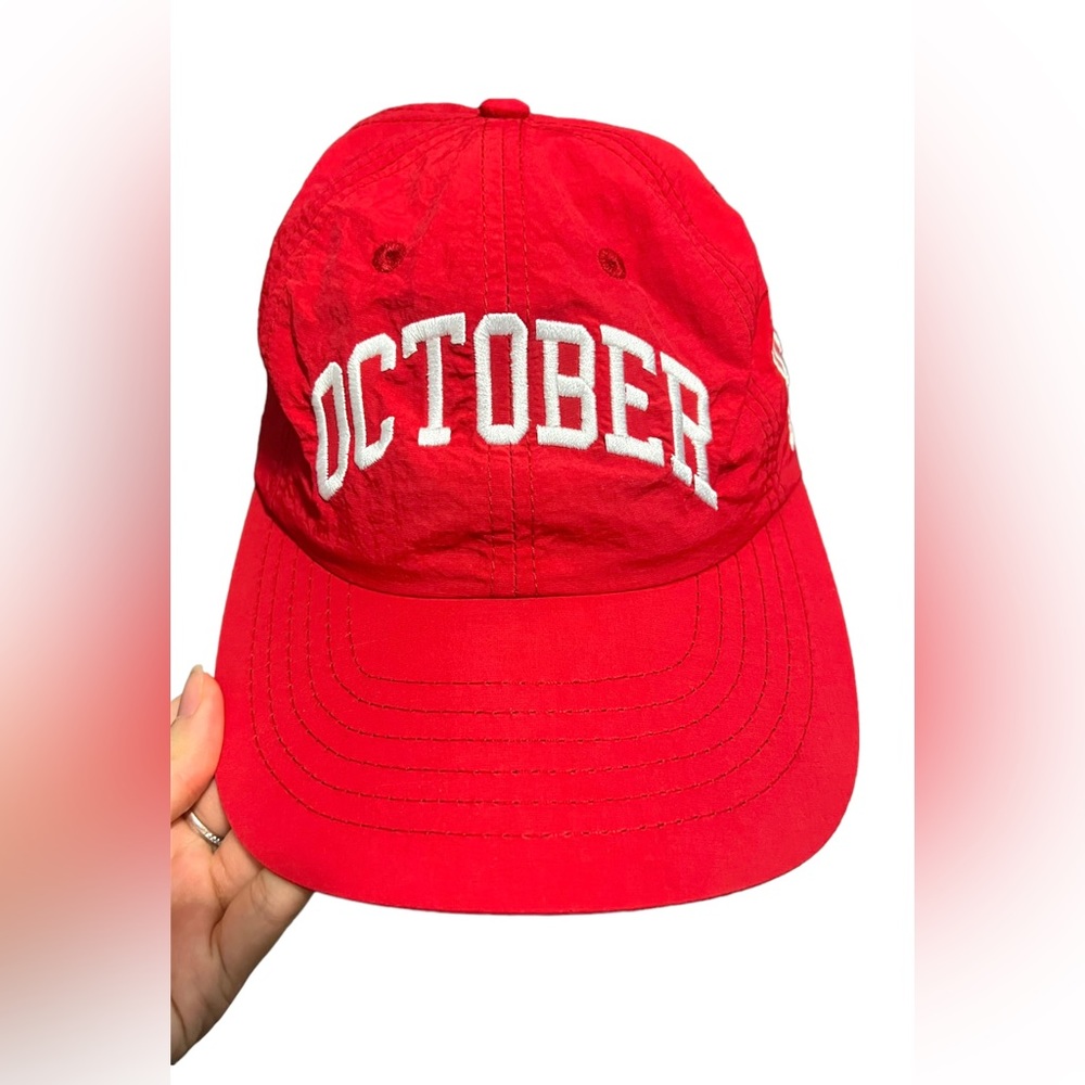 Red OCTOBER Arch Nylon Sport Cap